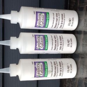 Lot of 3 Gallery Gloss Window Color ~ Create Stained Glass Look ~ Crystal Clear